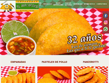 Tablet Screenshot of empanadaselmachetico.com